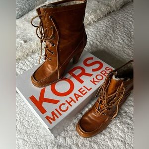 Michael Kors leather lined booties
